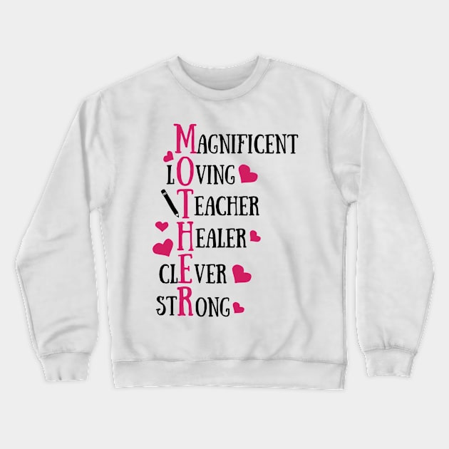 Mother Acronym Crewneck Sweatshirt by CoffeeandTeas